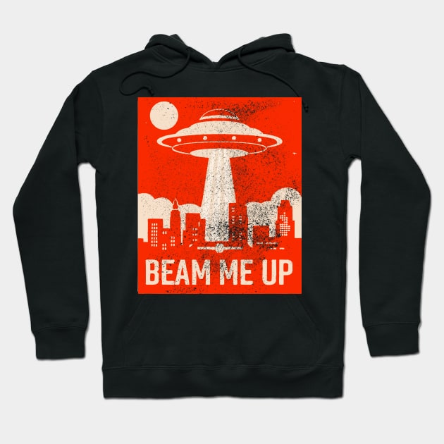 Beam me up, conspiracy Hoodie by Tezatoons